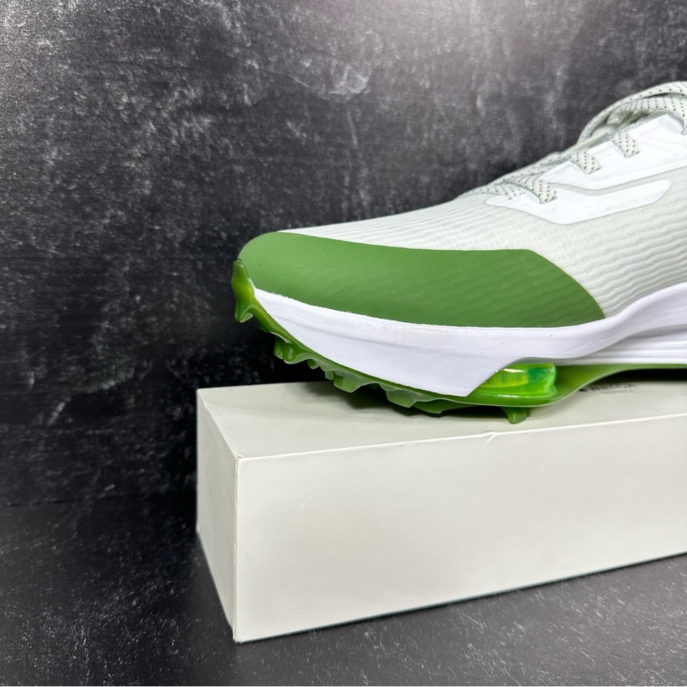 AIR ZOOM INFINITY TOUR NEXT% MENS SPIKED GOLF SHOES SIZE 11 WHITE TREELINE GREEN - Picture 6 of 10